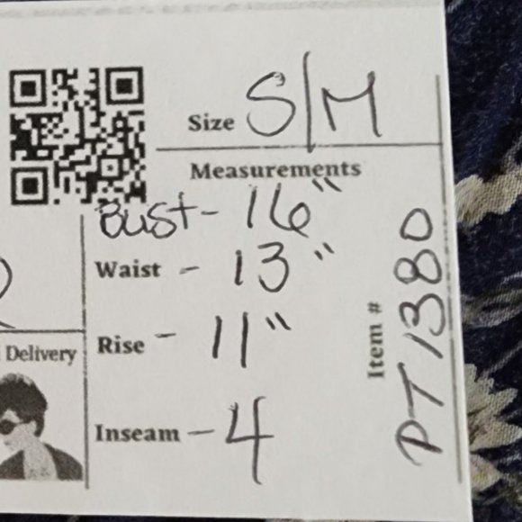 Vintage Jessica Scott Navy Blue Floral Button Up Romper Size S/M - Picture 11 of 11